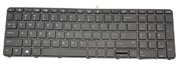 KeyboardHPProBook450G3455G3470G3w/frameENG/RUBlack
