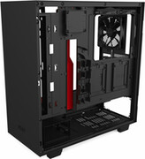 "CaseATXNZXTH510i,1xUSB3.1,1xType-C,2x120mm,2xRGBStrips,TG,CAMSmart,CableMan.,Black/Red.