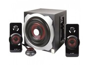 F&DA511(Black,2x16WRMS(3"),20Wsubwoofer(6,5"),65-20kHz,65dB,Bass,Wooden-Subwoofer)CableRomoteControl
