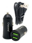 CharomeCarChargerwithCableUSBtoType-CC6,Black