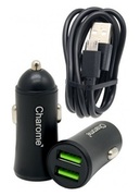 CharomeCarChargerwithCableUSBtoMicro-USBC6,Black