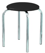 ТабуретНовыйстильChicoChromeV4Black