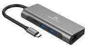 GembirdA-CM-COMBO5-05,USBType-C5-in-1multi-portadapter(Hub+HDMI+PD+cardreader+LAN),3-portUSB3.1Gen1(5Gbps)hub,4KHDMI,GigabitLANport,SDcardreaderand100WUSBType-CPowerDeliveryport,durablepremiumstylemetalhousin