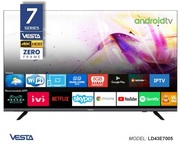 ТелевизорVestaLD43E70054KZEROFrame