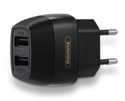 Remax2xUSBTraveladapter,Flinc2.1ABlack