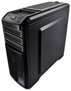 DEEPCOOL"KENDOMENTI"ATXCase,withSide-Window,withoutPSU,Tool-less,5fanspre-installed(2x120mmWhiteLEDfanand3x120mmblackfan),Fan-speedadjustingswitch,BottommountedPSU,1xUSB3.0,2xUSB2.0/Audio,Black/Titanium