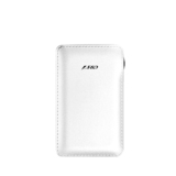 F&DPowerBankSliceT2(8000mAh),LeatherTexture,LEDPowerIndication,White