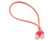 PatchCord0.25m,Red,PP12-0.25M/R,Cat.5E,moldedstrainrelief50u"plugs