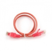 PatchCord0.25m,Red,PP12-0.25M/R,Cat.5E,moldedstrainrelief50u"plugs