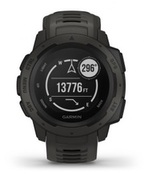 GARMINInstinct,Graphite,Militarystandard810Gforthermal,Waterrating10ATM,GPS,Compass,barometricaltimeter,BatterylifeSmartmode:Upto2weeks,upto16hoursinGPS,52g