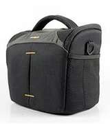 ShoulderBagPROWELLDC215801DSLRwithlensattached,2extralens(upto70-200mmf/2.8),accessories(memorycards,cables,batteryandcharger),tabletlikeiPadColorGreyExteriorFabric420DNylon/600DPolyesterInteriorFabric150DPolyester/Velvet