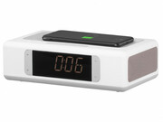 AcousticDockingStation2ESmartClockWirelessCharging,White2E-AS01QIWT