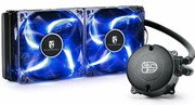 DEEPCOOLLiquidCooler"MAELSTROM240T",Socket2011/1155/1150/775&FM2+/AM3+,upto150W,2xPWMfanswithBlueLED:120х120х25mm,240mmaluminumfins,fans:600~1800rpm,pump:2400rpm,17.8~34.1dBA,167.28CFM,4pin,HydroBearing,Copperbase