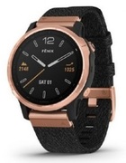 Garminfenix6SSapphire,Rosegold-tonewithheatheredblacknylonband