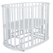 108001КроватьдетскаяуниверсальнаяСКВ-10(колеса,универсальныймаятник,белый)