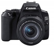 "DCCanonEOS250D+EF-S18-55mmF4-5.6ISSTMСъёмкамельчайшихдеталейблагодаря18-мегапиксельнойматрицеРасширенныевозможноститворчествасфункциейBasic+(«Основнойрежим+»)СъёмкавнеобычныхракурсахблагодаряЖК-дисплеюспеременнымугл