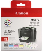 КартриджCanonPGI-2400XLMultipack,BK/C/M/YXLforMAXIFYiB4040,4140&MB5040,5340,5140,5440Ресурсчерногокартриджа:2500стр.Ресурсцветногокартриджа:1755стр.
