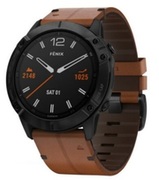 Garminfenix6XSapphire-BlackDLCwithChestnutLeatherBand