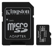 КартапамятиKingston32GbmicroA1Canvas+SDAdapterClass10