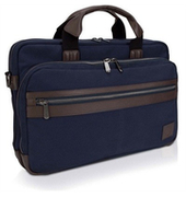 Dell15,6"NBbag-ToploadCanvas,engineeredwiththicknaturalcanvastoprotectionyourlaptop,tabletandothervaluables.Builttolast,thebagisbolsteredbynaturalleatheraccentsandstrongzippersthatresistwear-and-tear,Navyblue