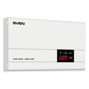 SVENAutomaticVoltageRegulatorAVRSLIM-1000LCD,1000VA/800W,Input140~260V,Output220V±10%,1socket(stabilizatordetensiune/стабилизаторнапряжения)