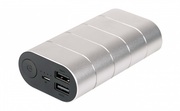 10000mAhPowerbank-VerbatimUSB-A&MicroB,Output:5V/2.1A,Metaldesign,Grey