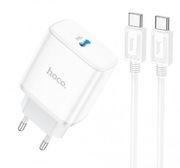 USBChargerHOCOC104AStageSingleport,1xUSB-C,USB-C:20W,uptoPD20W/QC3.0,White