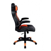 "GamingChairCanyonVigil,Maximumload130kg,Headrest&Lumbarcushion,Black/OrangeWheels:60mmPolyurethane,Class4GasLift,Armrests:Adjustedup-down,WoodenFrame,Nylon5StarsBase,PULeather,-https://canyon.ru/product/cnd-sgch2-ru/"