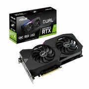 ASUSDUAL-RTX3060TI-O8G,GeForceRTX3060TI8GBGDDR6,256-bit,GPU/Memclock1740/14000MHz,PCI-Express4.0,2xHDMI/3xDisplayPort(placavideo/видеокарта)