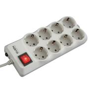SurgeProtector8Sockets,1.8m,SvenOptimaPro,flame-retardantmaterial