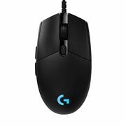 "GamingMouseLogitechGProHero,Optical,100-16000dpi,6buttons,RGB,Onboardmem.,Black,USB,MechanicalButtonTensioningSystem,HERO16KSensor,EsportsCable,LightsyncRGB,5OnboardMemoryprofiles,PTFEFeet:250-kmrange,Buttons(Left/