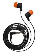 EarphonesTrustURFlashReflectingBlack,MiconFlatcable,4pin1*jack3.5mm,rubberearplugs-3sizes