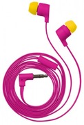 EarphonesTrustURFlashReflectingMagenta,MiconFlatcable,4pin1*jack3.5mm,rubberearplugs
