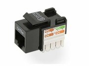 KeystoneJackRJ-45cat.5E,KJ5-01,110Type,Black