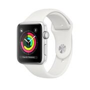 AppleWatch338mm/SilverAluminiumCaseWithWhiteSportBand,MTEY2GPS