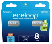 AAAEneloop800mAh,Blister*8,Panasonic,BK-4MCDE/8BE