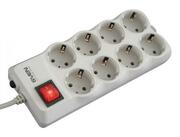 SurgeProtector8Sockets,3.1m,SvenOptimaPro,flame-retardantmaterial