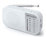 MUSEM-025RW,AnalogTunerFM/MW,White