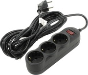 ФильтримпульсныхпомехSVENSF-03L3sockets,Black,3m(Prizacuprotectie-prelungitor/basicsurgeprotection)