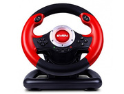 WheelSVENGC-W400,RacingWheel,2motorsforVibrationeffects,Twoaxes,D-Pad,Tiptronicgearlever,10additionalkeys,pedals,USB(Windows)