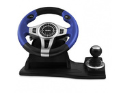 WheelSVENGC-W600,RacingWheel,2motorsforVibrationeffects,Built-inVibrationfeedback,Twoaxes,D-Pad,Tiptronicgearlever,12additionalkeys,pedals,USB(Windows,PS3)