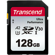 128GBSDXCCard(Class10)UHS-I,U3,Transcend340STS128GSDC340S(R/W:160/90MB/s)