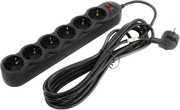 ФильтримпульсныхпомехSVENSF-06L6sockets,Black,3m(Prizacuprotectie-prelungitor/basicsurgeprotection)