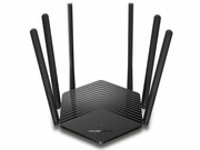 MERCUSYSMR50GAC1900WirelessDualBandGigabitRouter,SPEED:600Mbpsat2.4GHz+1300Mbpsat5GHz,SPEC:6?Antennas,1?GigabitWANPort+2?GigabitLANPorts,FEATURE:AccessPointMode,IPv6Ready,IPTV,Beamforming,SmartConnect,AirtimeFairn