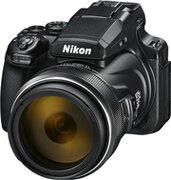 NIKONCoolpixP1000Black,16.0MPx;BI*CMos1/2.3";24–3000/125x;f/2,8-8;SuperED;opticVR2+eVR;ISO6400;Bluetooth4.1,Wi-Fi+NFC;GPS+GLONASS+QZSS;JPEG;2160/30p(4KUHD);P/S/A/M;EVFOLED2359k;Flipdisplay921kdot,VQA060EA