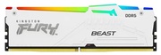 16GBDDR5-5600KingstonFURY®BeastDDR5WhiteRGBEXPO,PC44800,CL36,1.25V,1Rx8,Auto-overclocking,AsymmetricWHITELargeheatspreader,DynamicRGBeffectsfeaturingHyperXInfraredSynctechnology,AMD®EXPOv1.0andIntel®ExtremeMemoryProfile