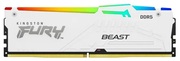 16GBDDR5-5200KingstonFURY®BeastDDR5WhiteRGBEXPO,PC41600,CL36,1.25V,1Rx8,Auto-overclocking,AsymmetricWHITELargeheatspreader,DynamicRGBeffectsfeaturingHyperXInfraredSynctechnology,AMD®EXPOv1.0andIntel®ExtremeMemoryProfile