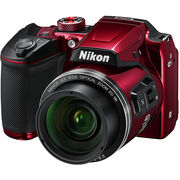 NIKONCoolpixB500Red,16.0MP1/2.3"BSICMOSSensor,NIKKORf/3.0-6.5mmEDLens,22.5-900mm(35mmEquivalent),40xOpticalZoomLens,80xDynamicZoom,3"921k-DotTiltingLCD,FullHD1080pVideoRecordingat30fps,Bluetooth(BLE),Wi-Fi,VNA953E1