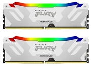 32GB(Kitof2*16GB)DDR5-6400KingstonFURY®RenegadeWhiteDDR5,PC51200,CL32,1.35V,1Rx8,Auto-overclocking,SymmetricWHITELargeheatspreader,IntelXMP3.0Ready(ExtremeMemoryProfiles)