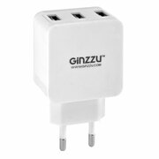 GinzzuGA-3315UW,Walladapterwith3USBports5V/3.1A(incarcator/сетевоезарядноеустройство)